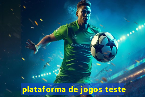 plataforma de jogos teste